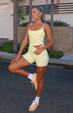 Keep Up High Waisted Shorts 4 Lemon