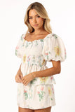 Amalie Top White Floral