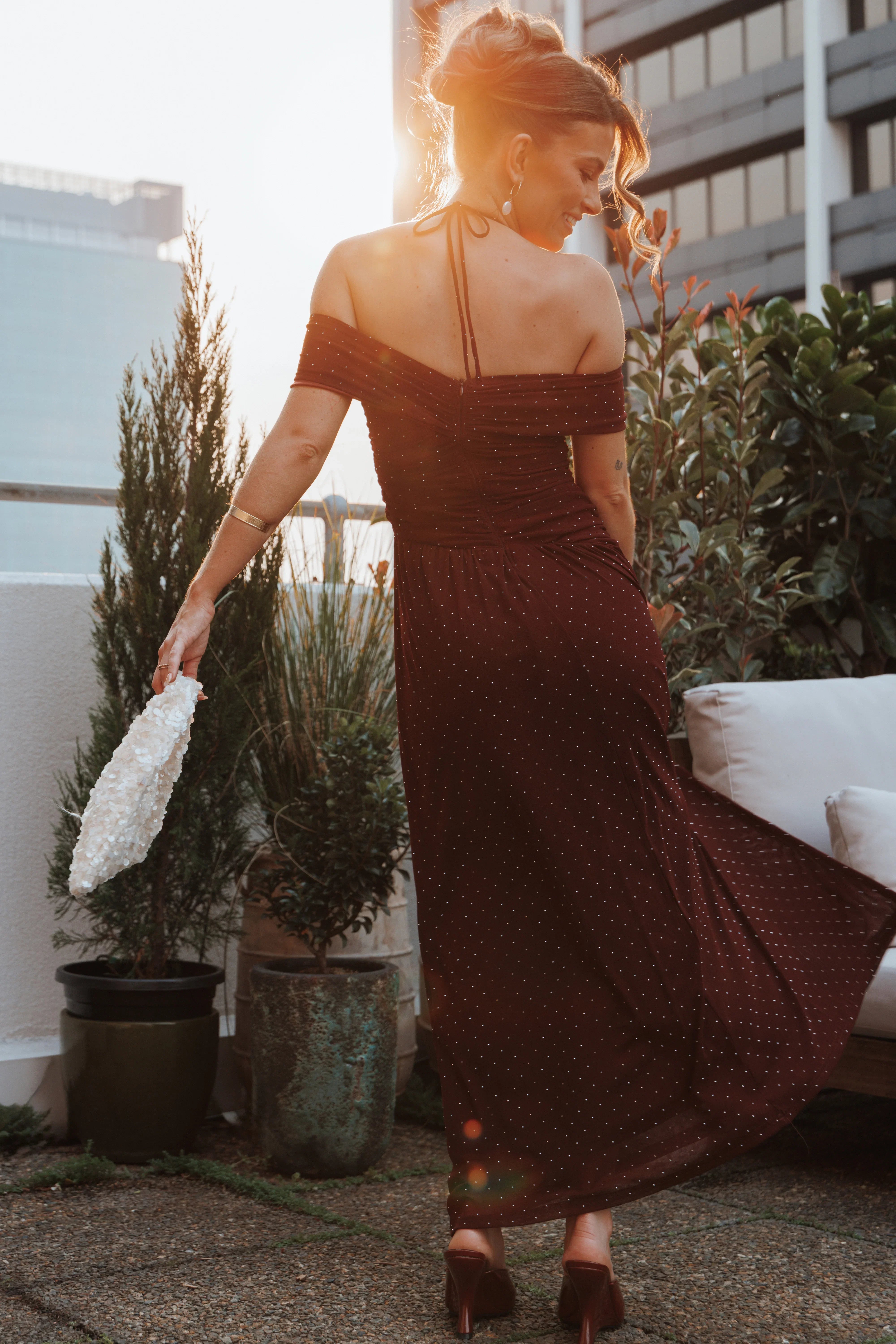 Mayven Maxi Dress Burgundy