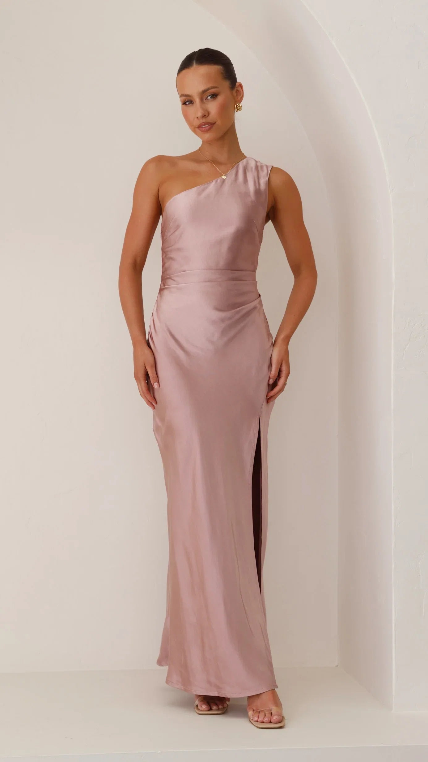 Victoria Maxi Dress Dusty Pink