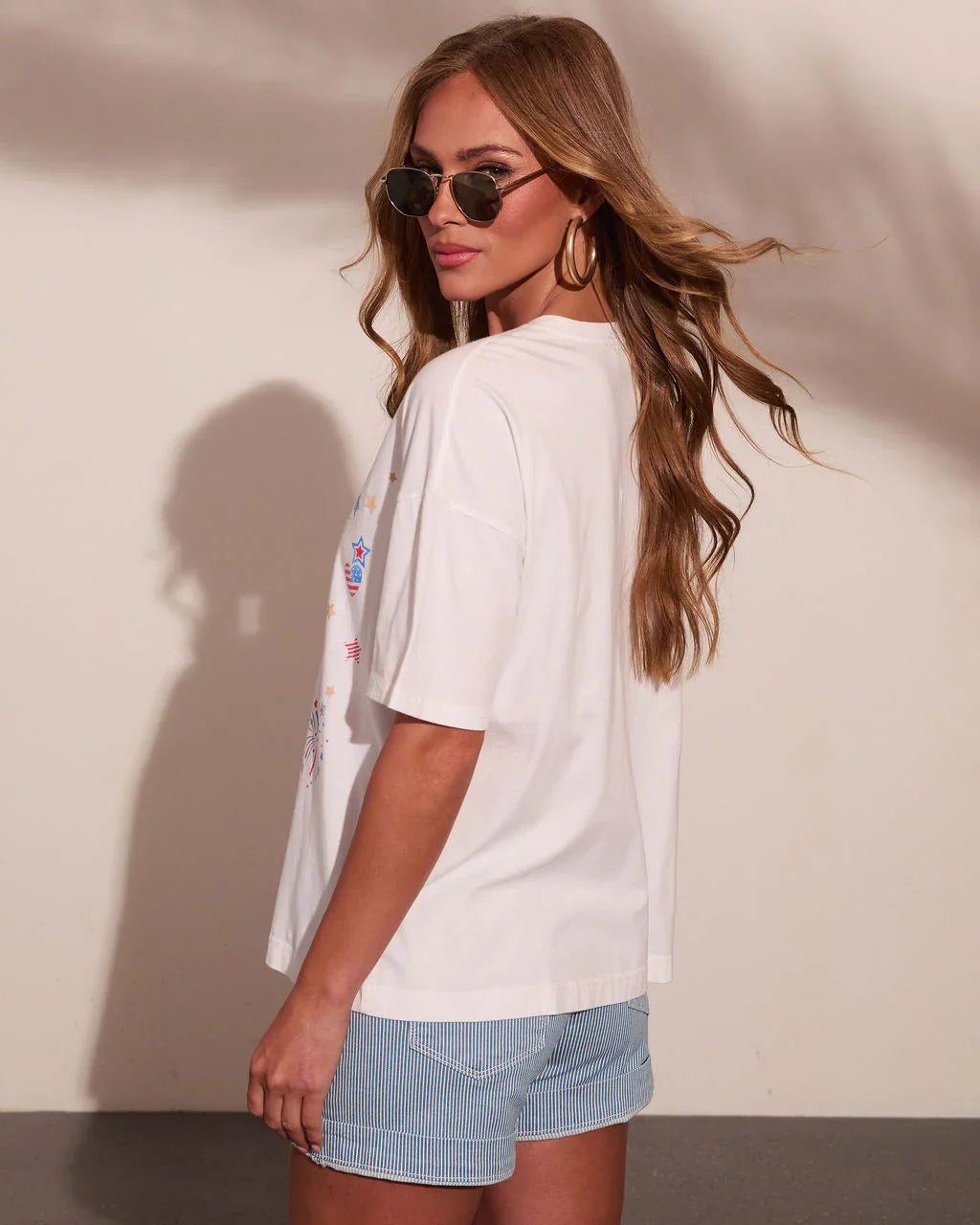 Miss Independence Graphic Cotton Short Sleeve Tee
