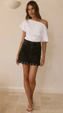 Rollas High Line Mini Skirt Black Sand Eyelet