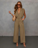 Kason Fitted Waist Utility Jumpsuit
