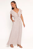 Martin Maxi Dress Cherry Red Stripe