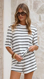 Scout Top White Stripe
