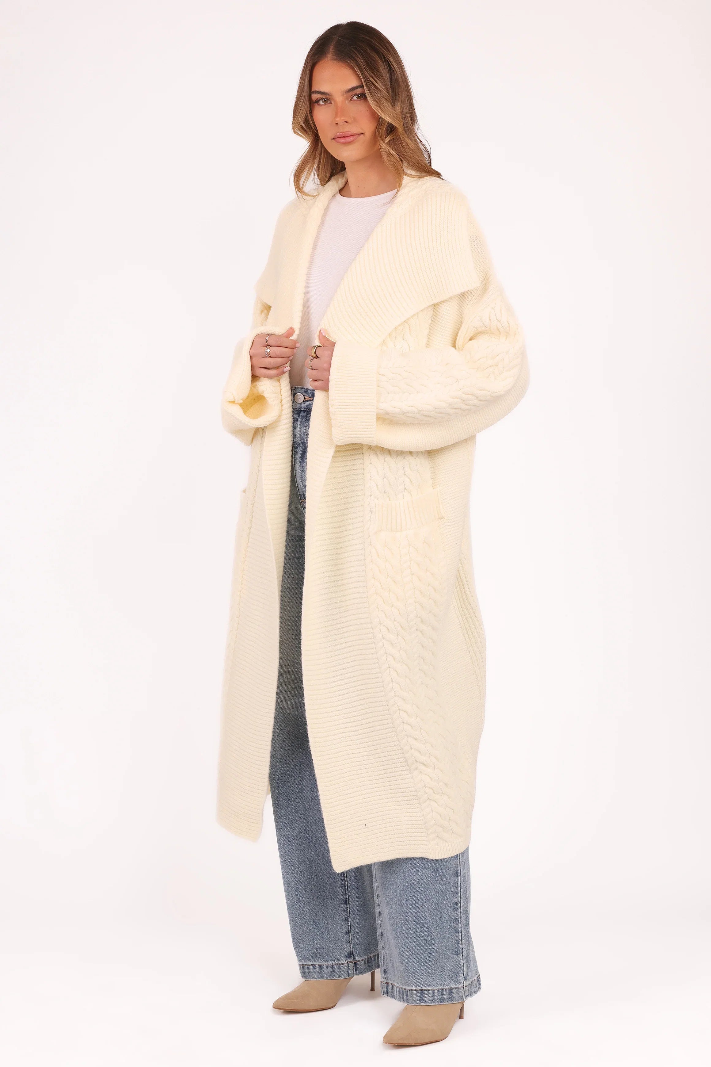 Nova Long Cardigan Cream