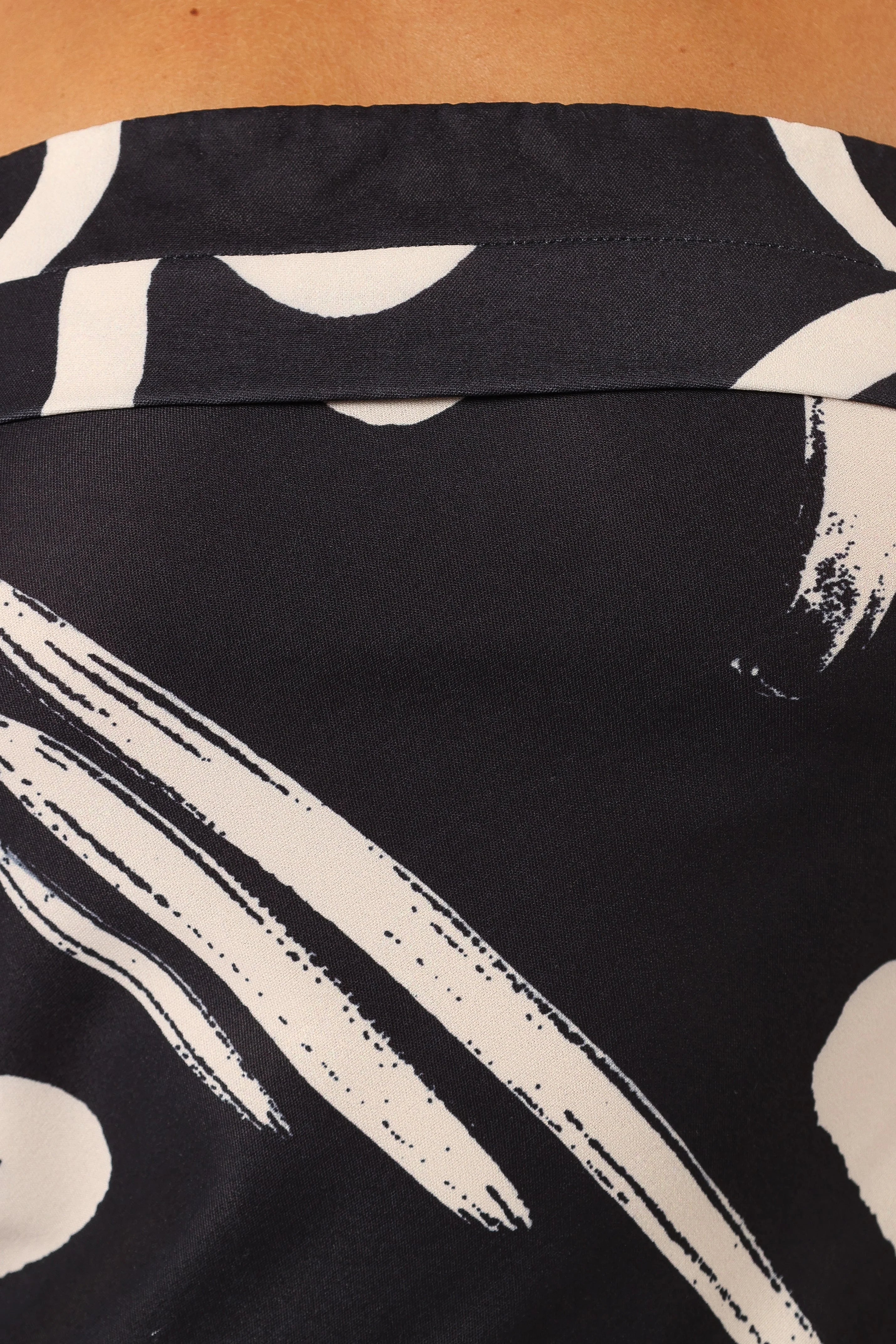 Remmie Strapless Maxi Dress Black White