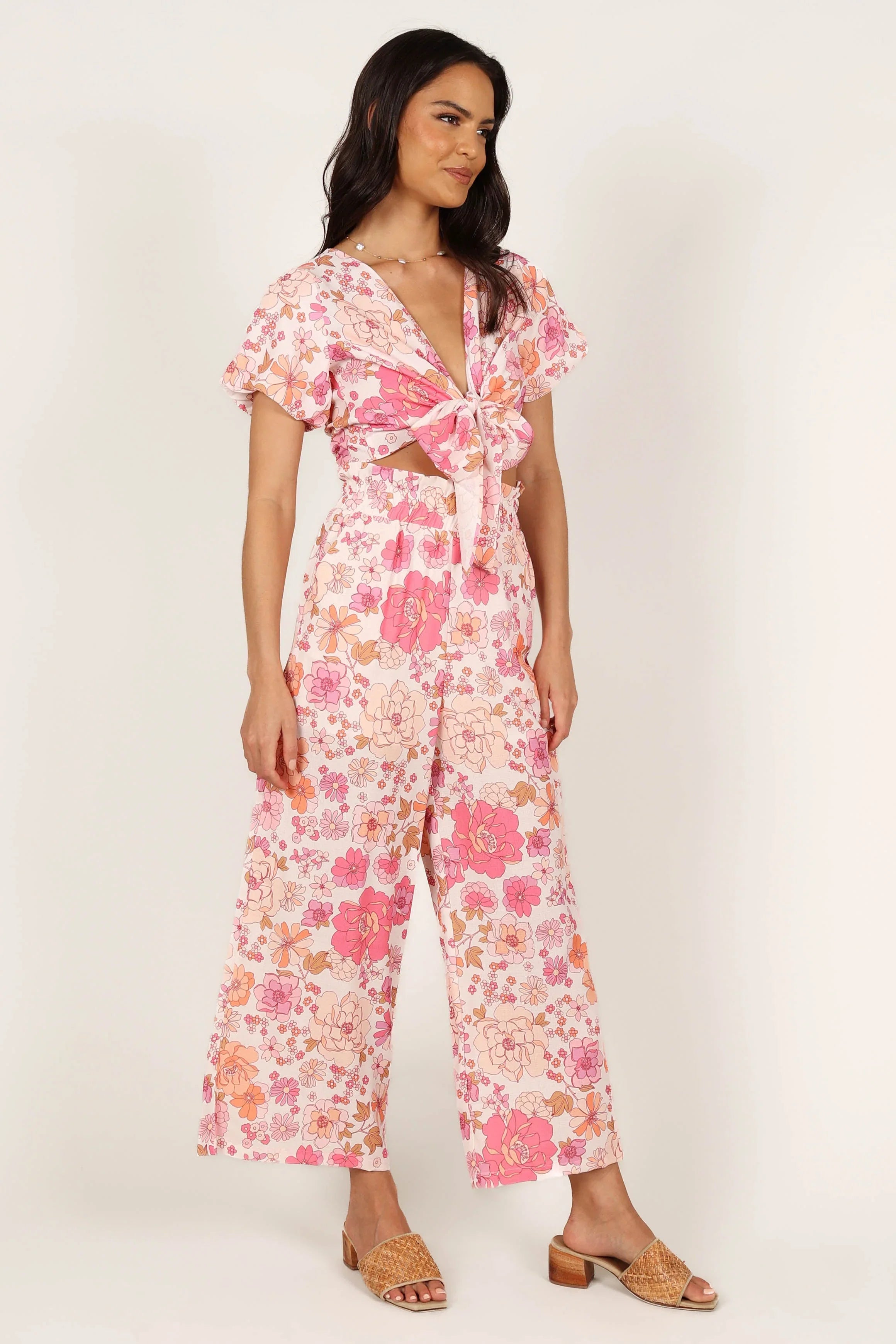 Matilda Top Pant Set Pink Floral