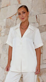 Imogen Button Shirt Cream