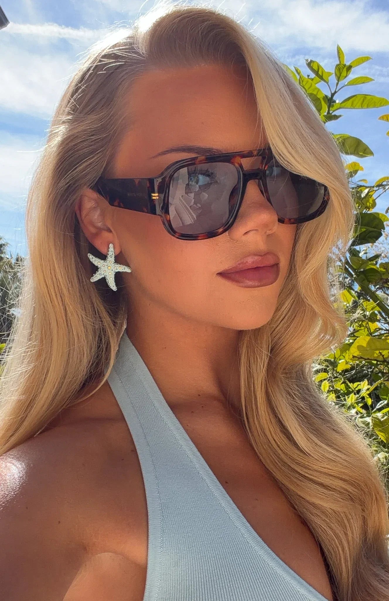 Tirza Sunglasses Tortoise Blue