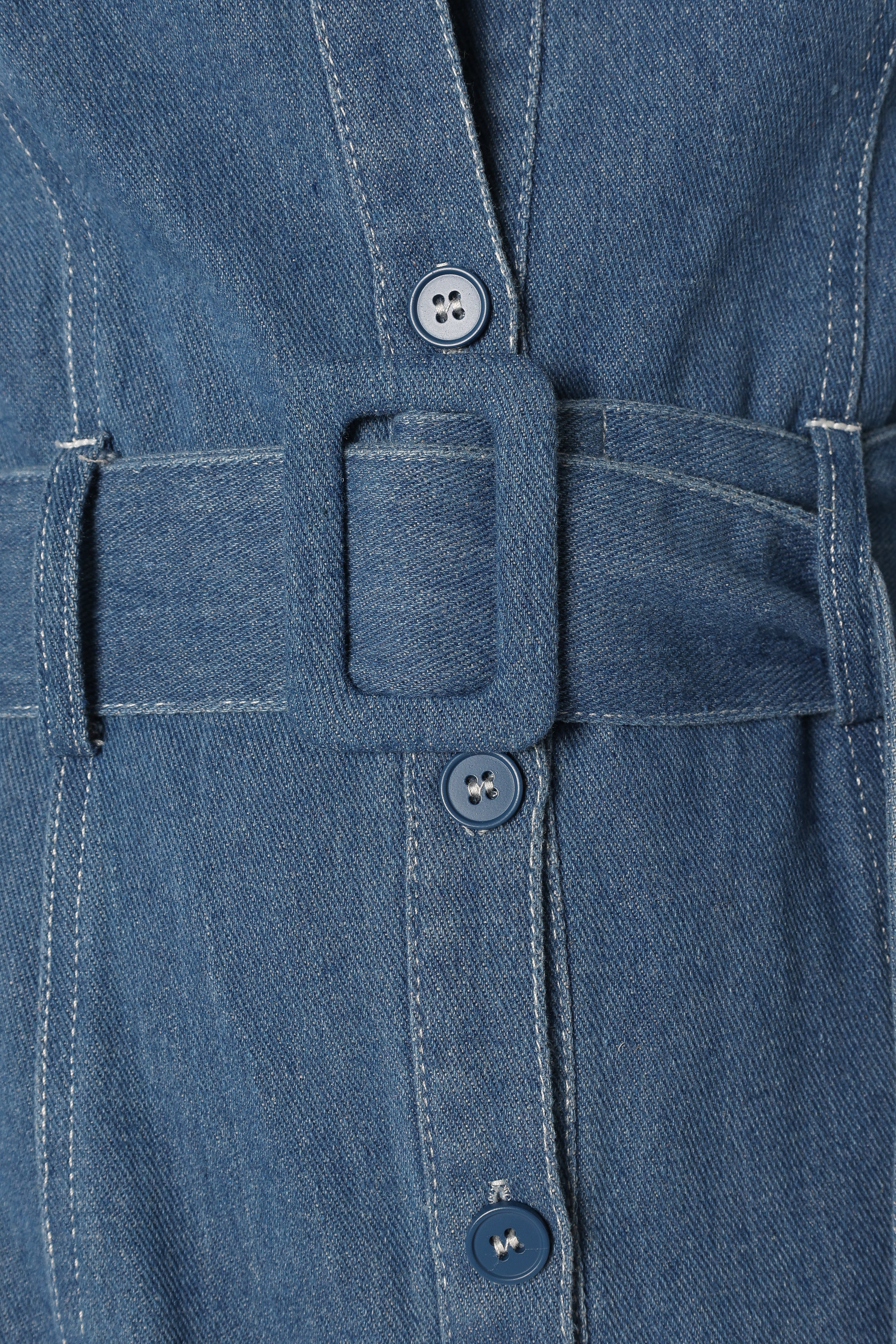 Kocoa Long Sleeve Midi Dress Denim