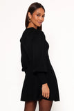 Gigi Long Sleeve Mini Dress Black