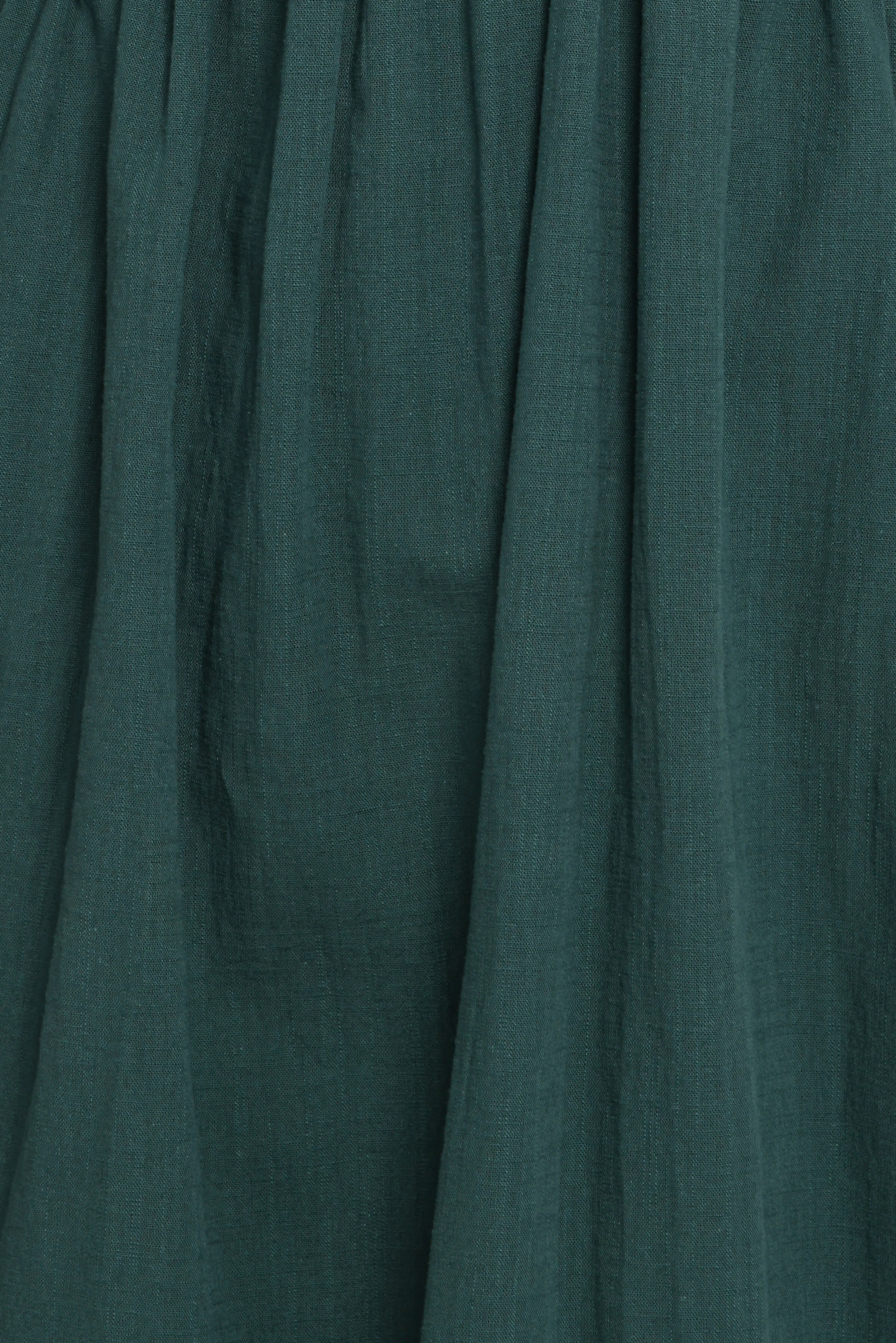 Sullivan Puff Sleeve Maxi Dress Forest Green