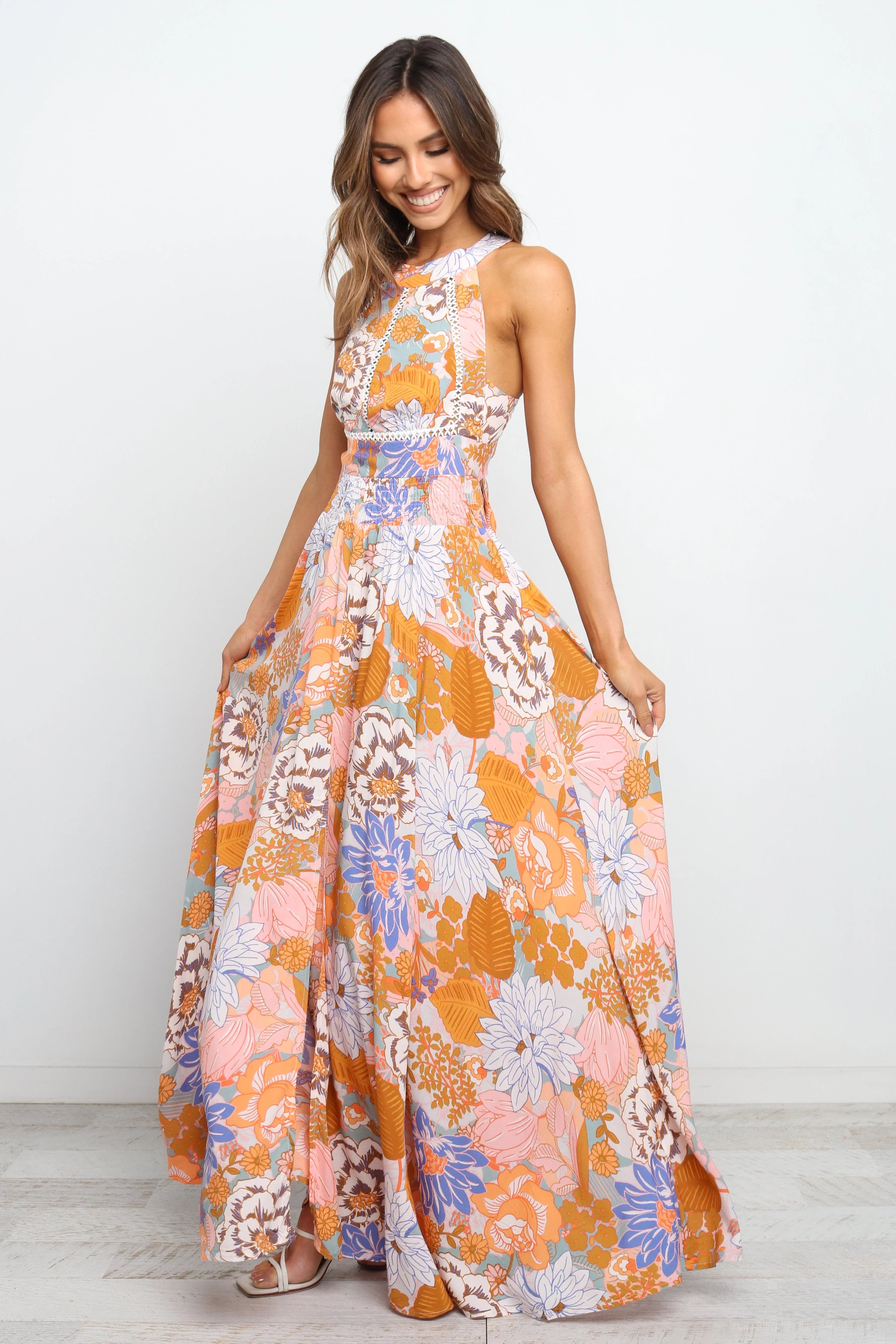 Newell Dress Orange