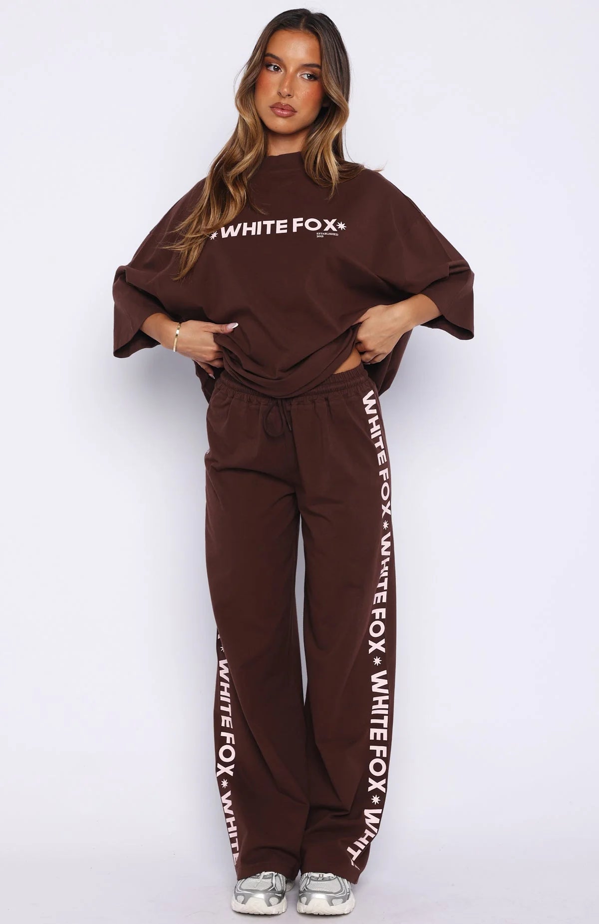 Tender Hearts Track Pants Chocolate