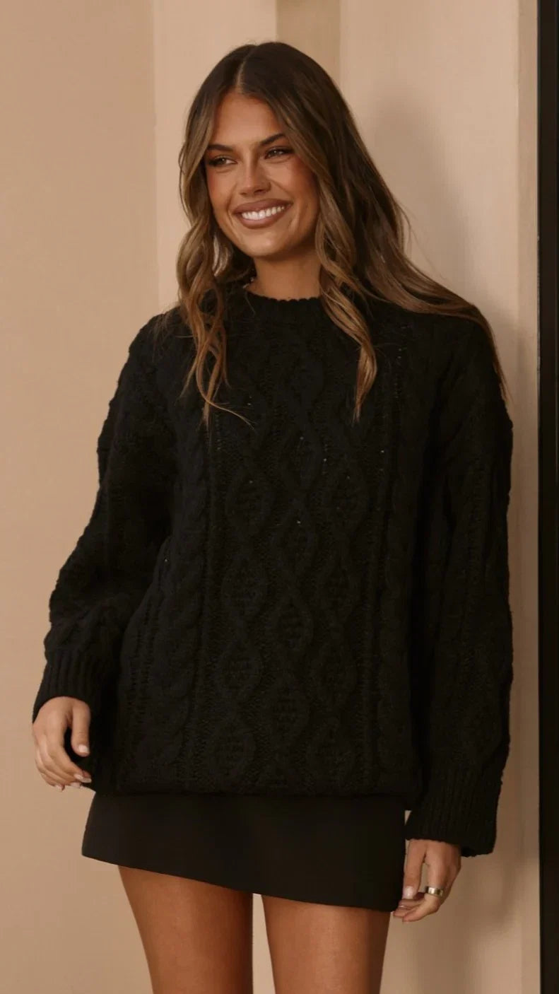 Valentina Knit Sweater Black