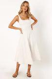 Una Midi Dress White