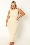 Nita Midi Dress Beige