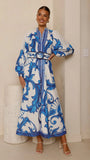Carmal Long Sleeve Maxi Dress Paradise