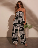 Kelso Abstract Print Pants