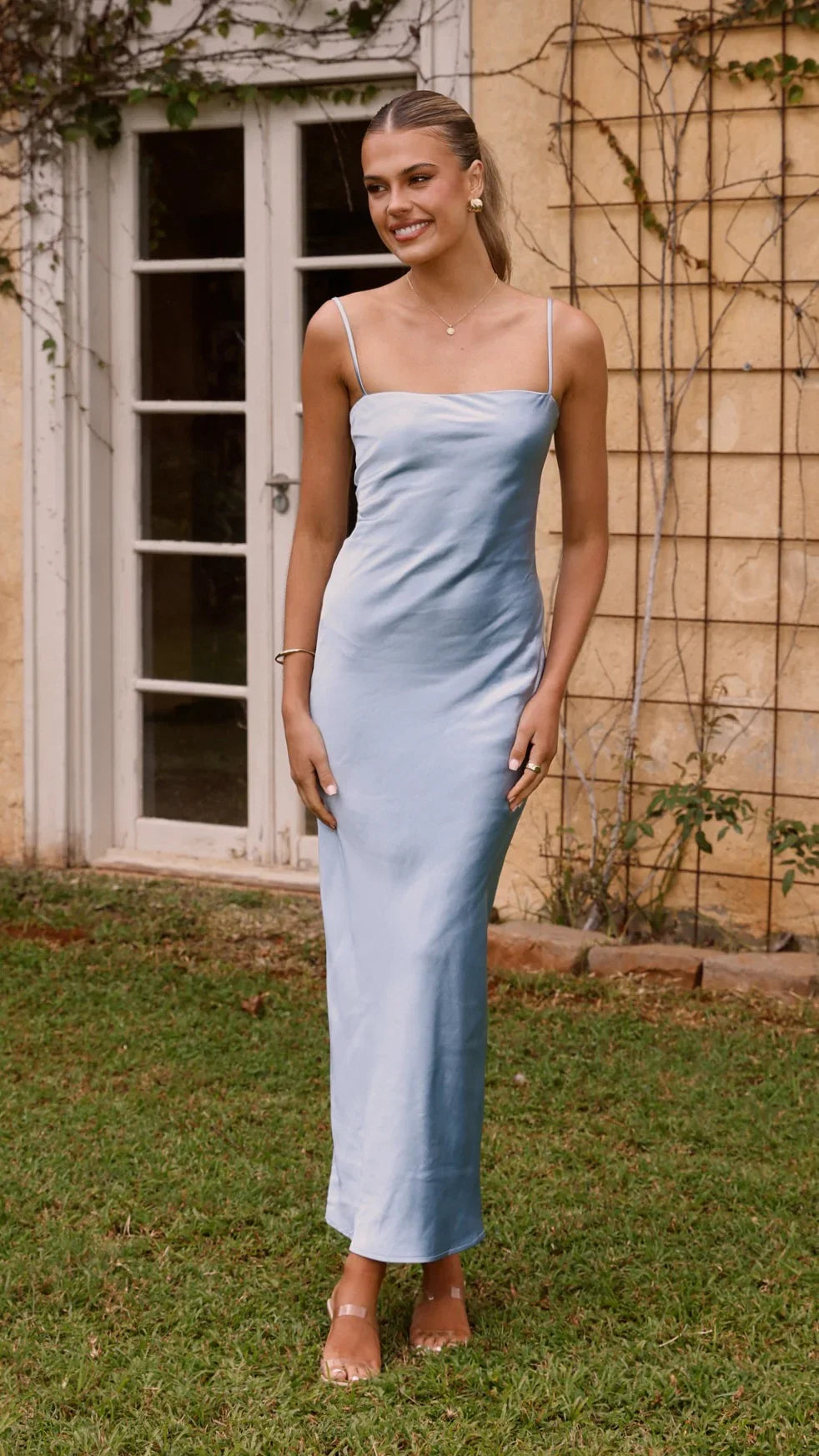 Keira Maxi Dress Baby Blue
