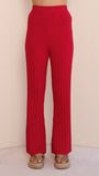 Megan Knit Pants Red