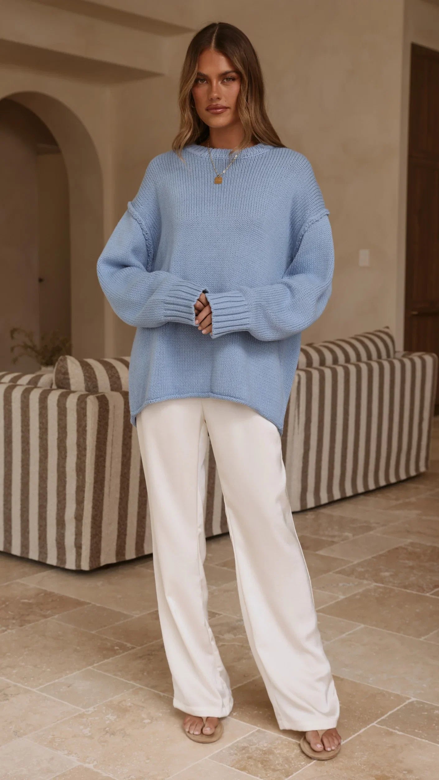 Hayden Knit Jumper Blue