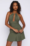 Chase Me Baby Mini Dress Olivine
