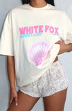 The Heart Doesnt Lie Oversized Tee Cream