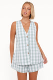 Miller Short Set Sage Gingham