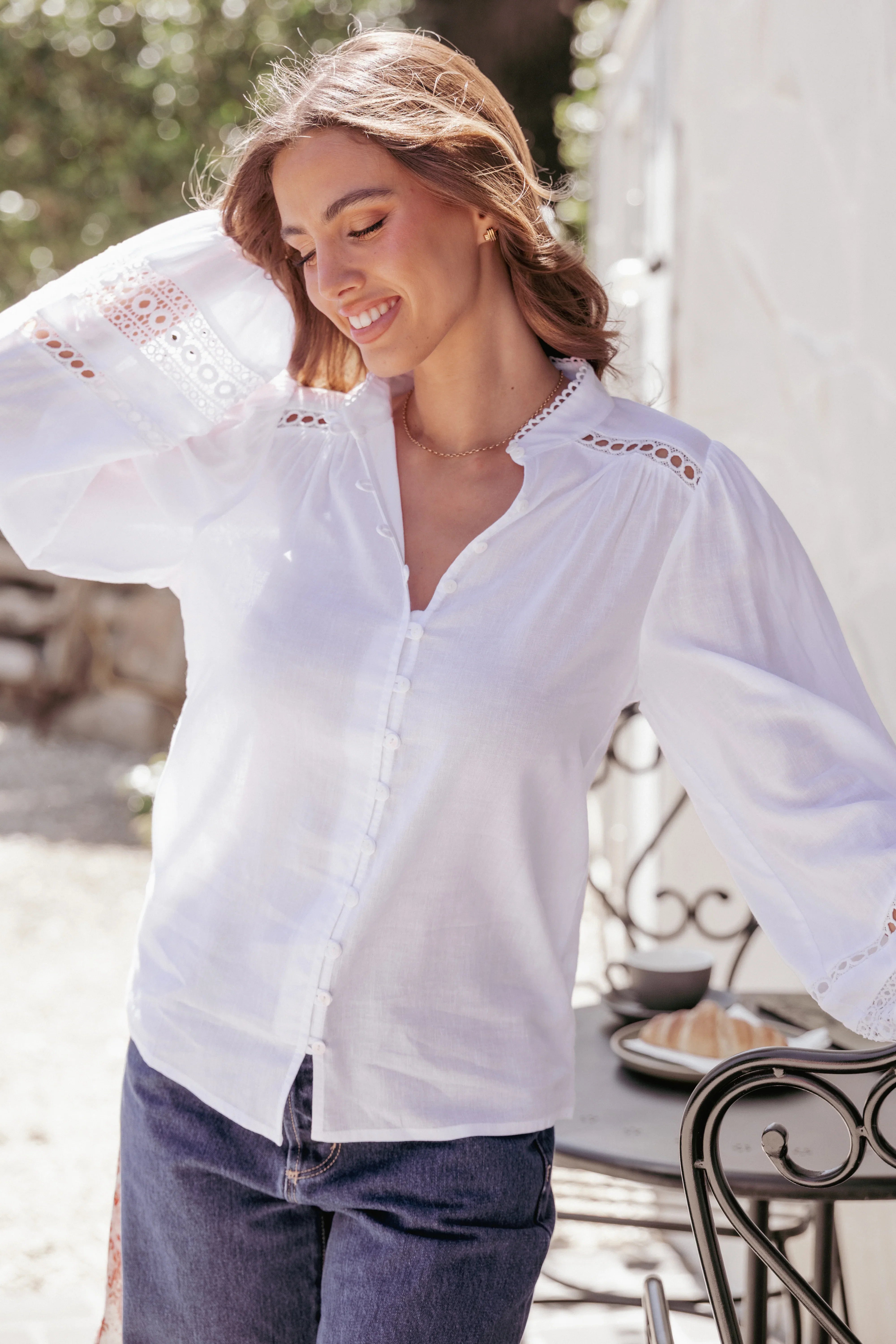 Hani Blouse White