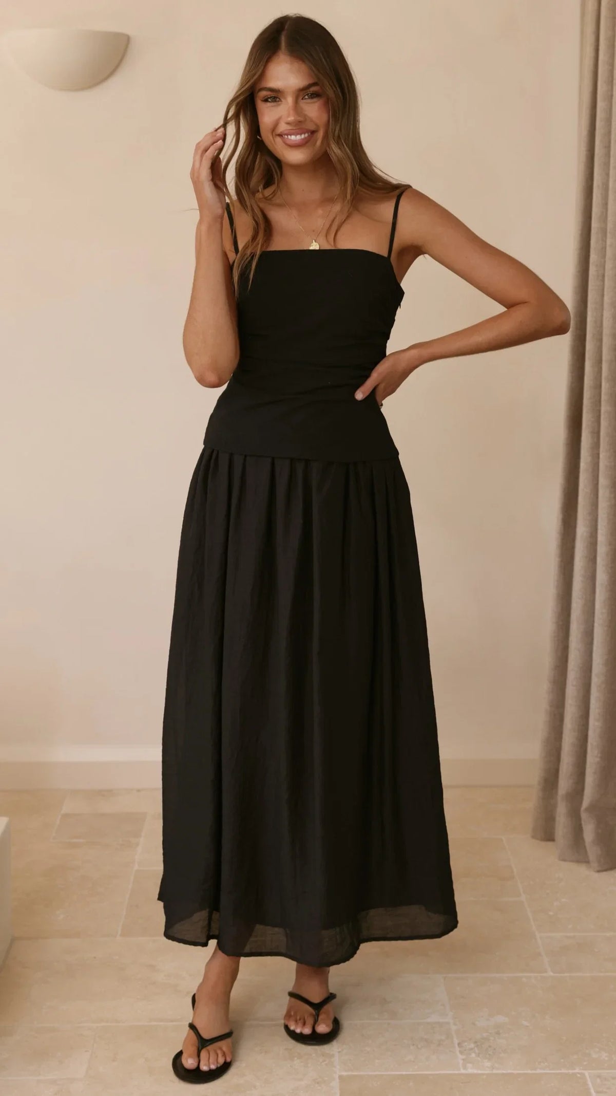 Valentina Maxi Dress Black