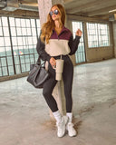 Cool Down Colorblock Half Zip Pullover