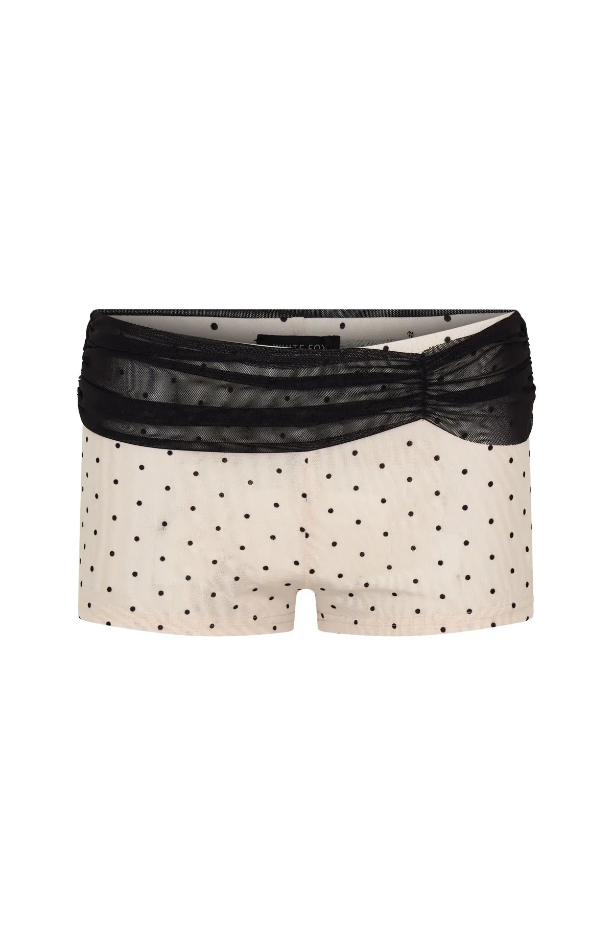 Roam Free Shorts Cream Black Polka Dot