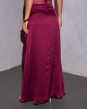 Elizabeth Satin Maxi Skirt