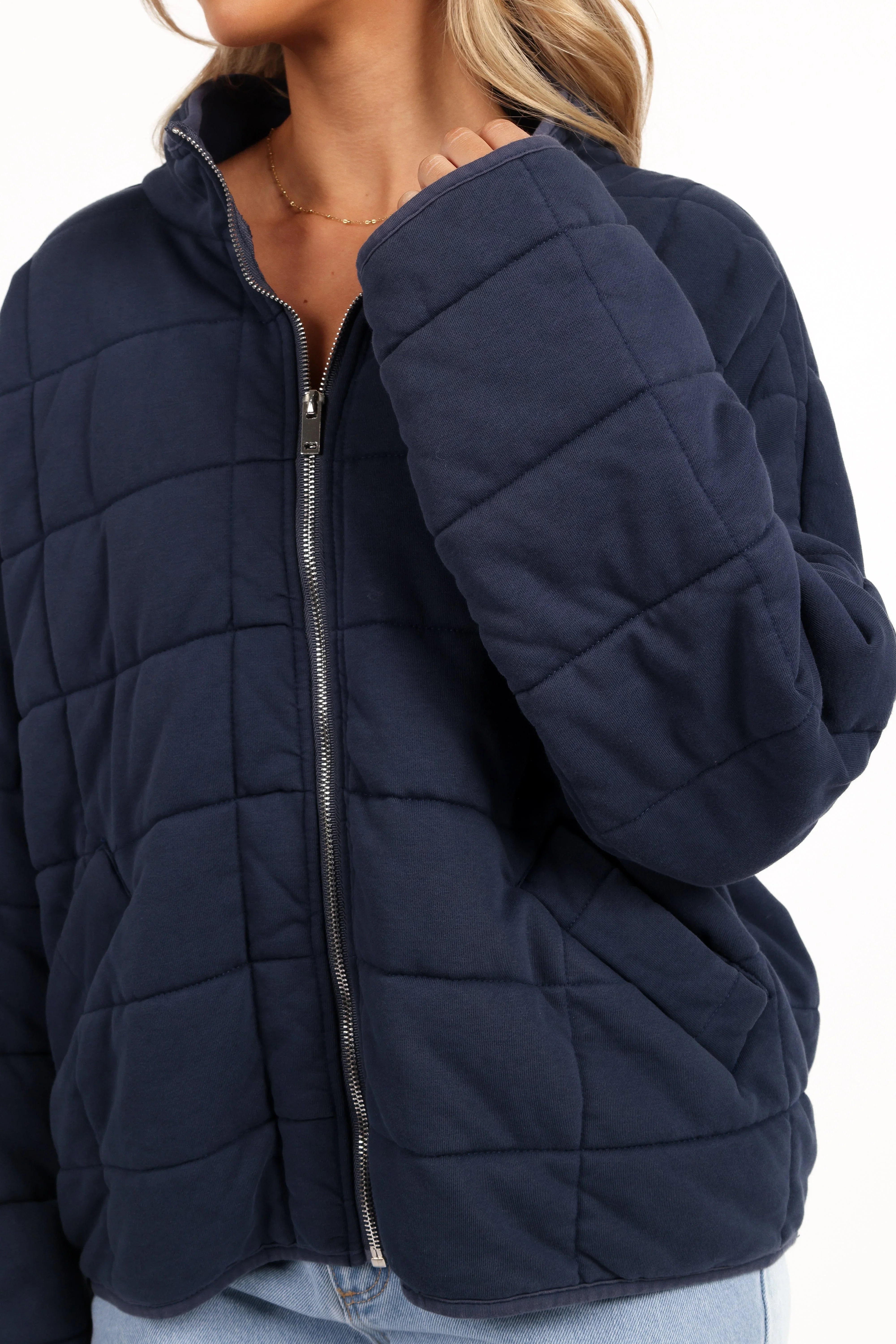 Alegra Quilted Jacket Navy