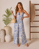 Seabreeze Socialite Paisley Strapless Jumpsuit