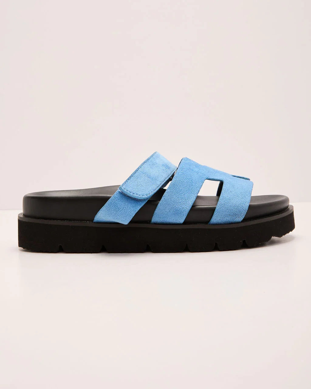 Kensington Faux Suede Platform Slides
