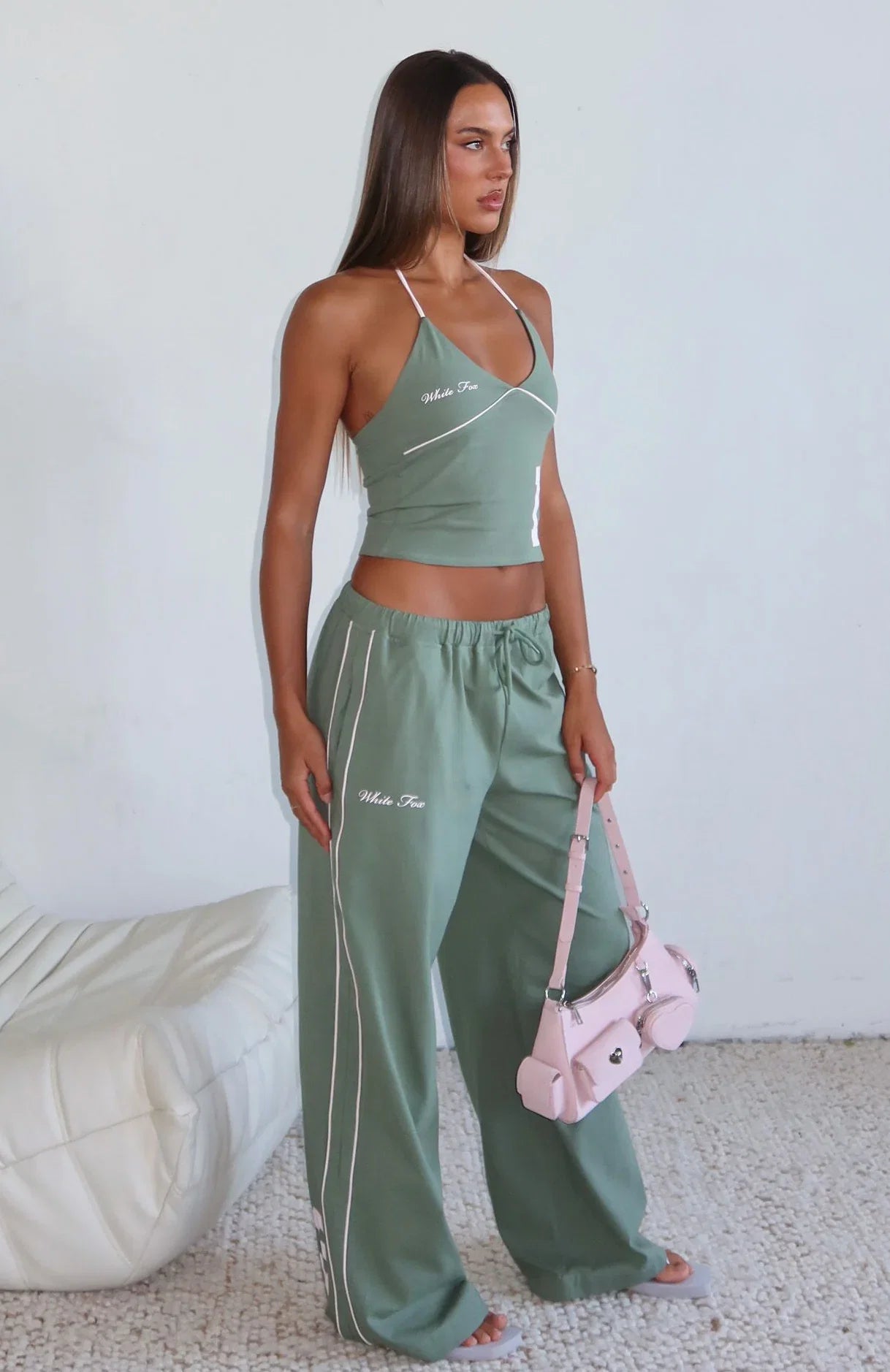 Cant Help The Feeling Track Pants Khaki