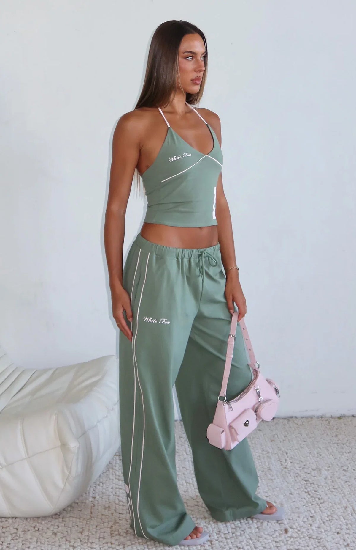 Cant Help The Feeling Track Pants Khaki