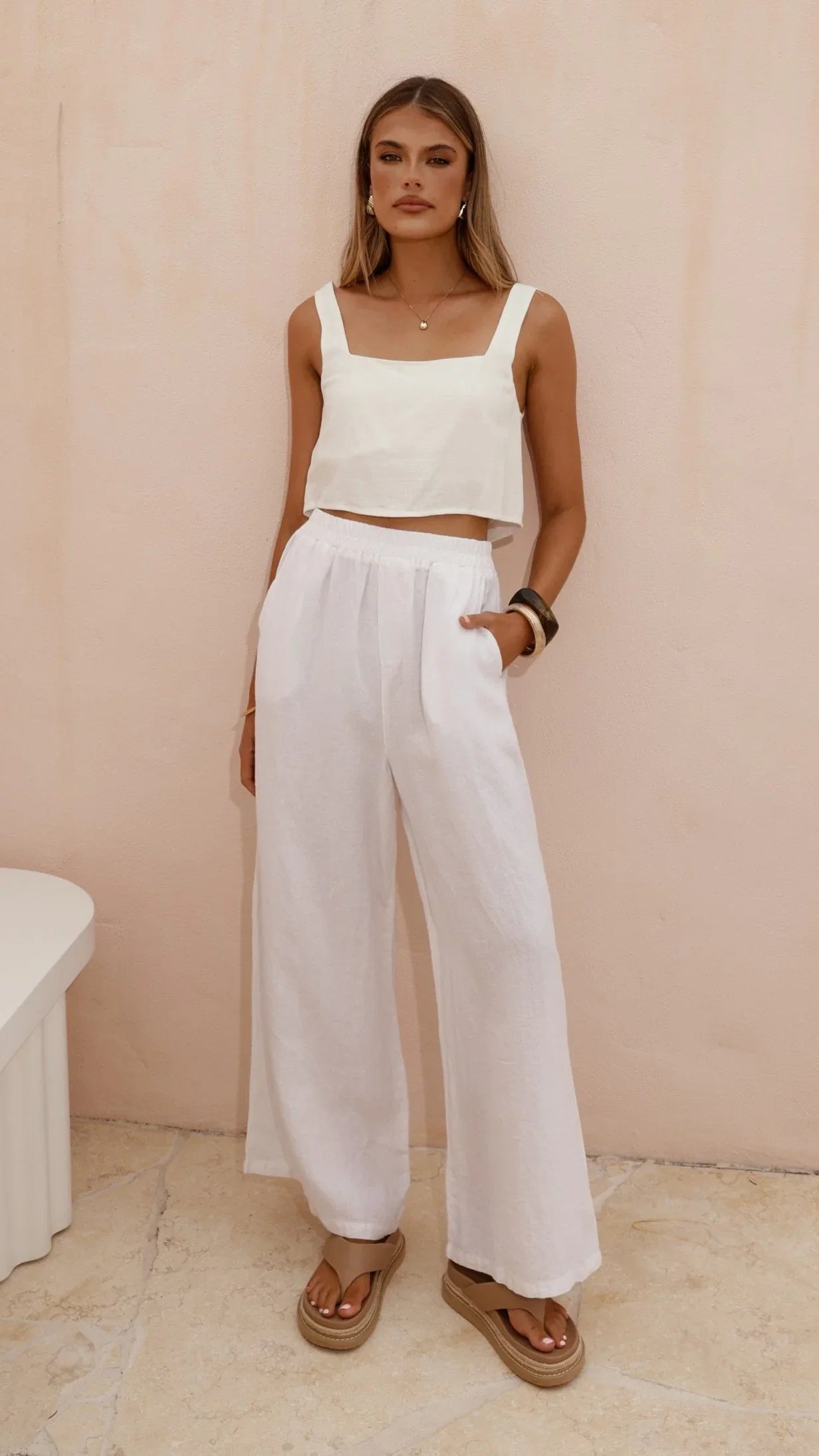 Oceana Pants White