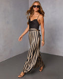 Pimia Striped Belted Jumpsuit
