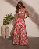 Deep Trance Abstract Wide Leg Pants