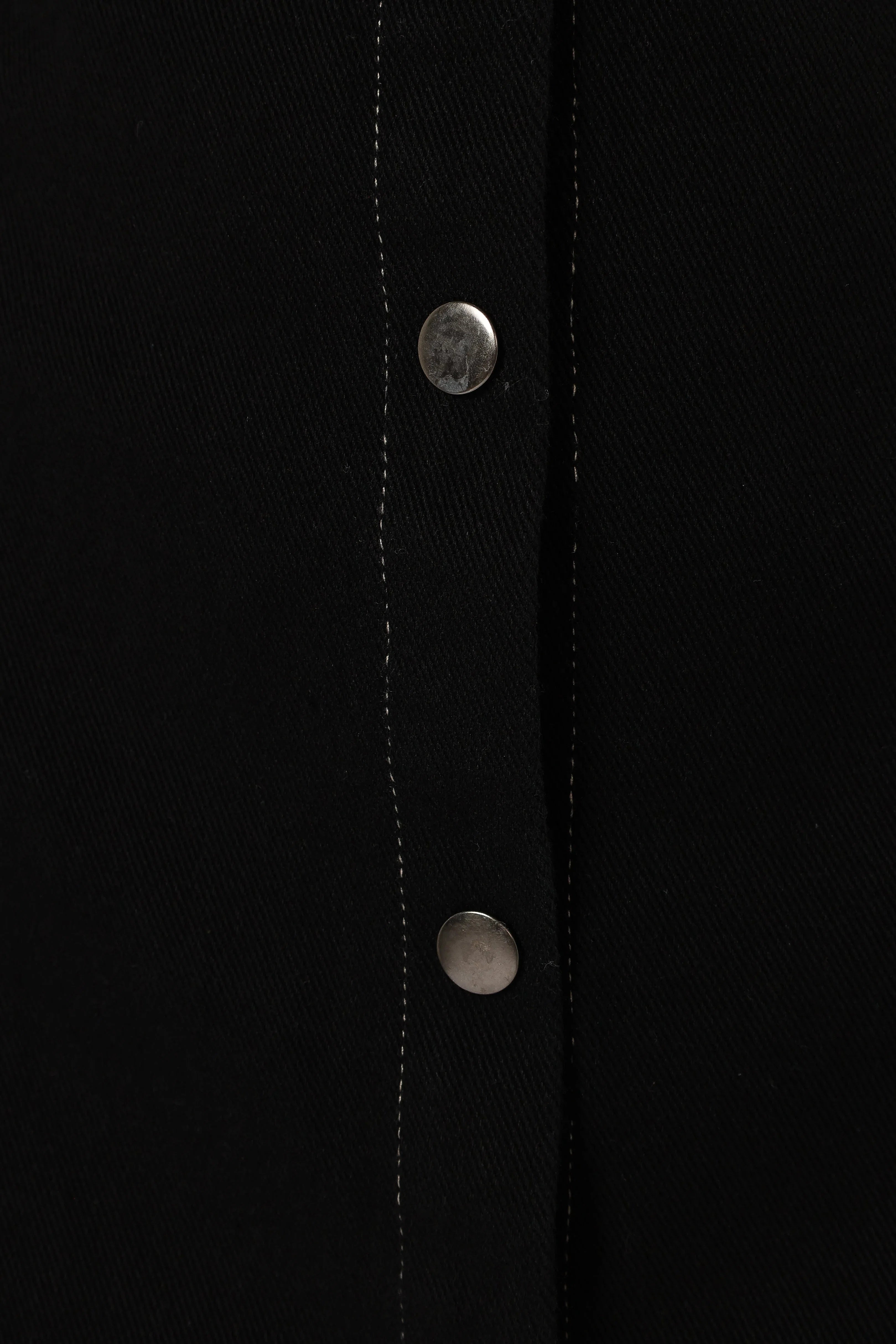 Hailey Denim Mini Dress Black