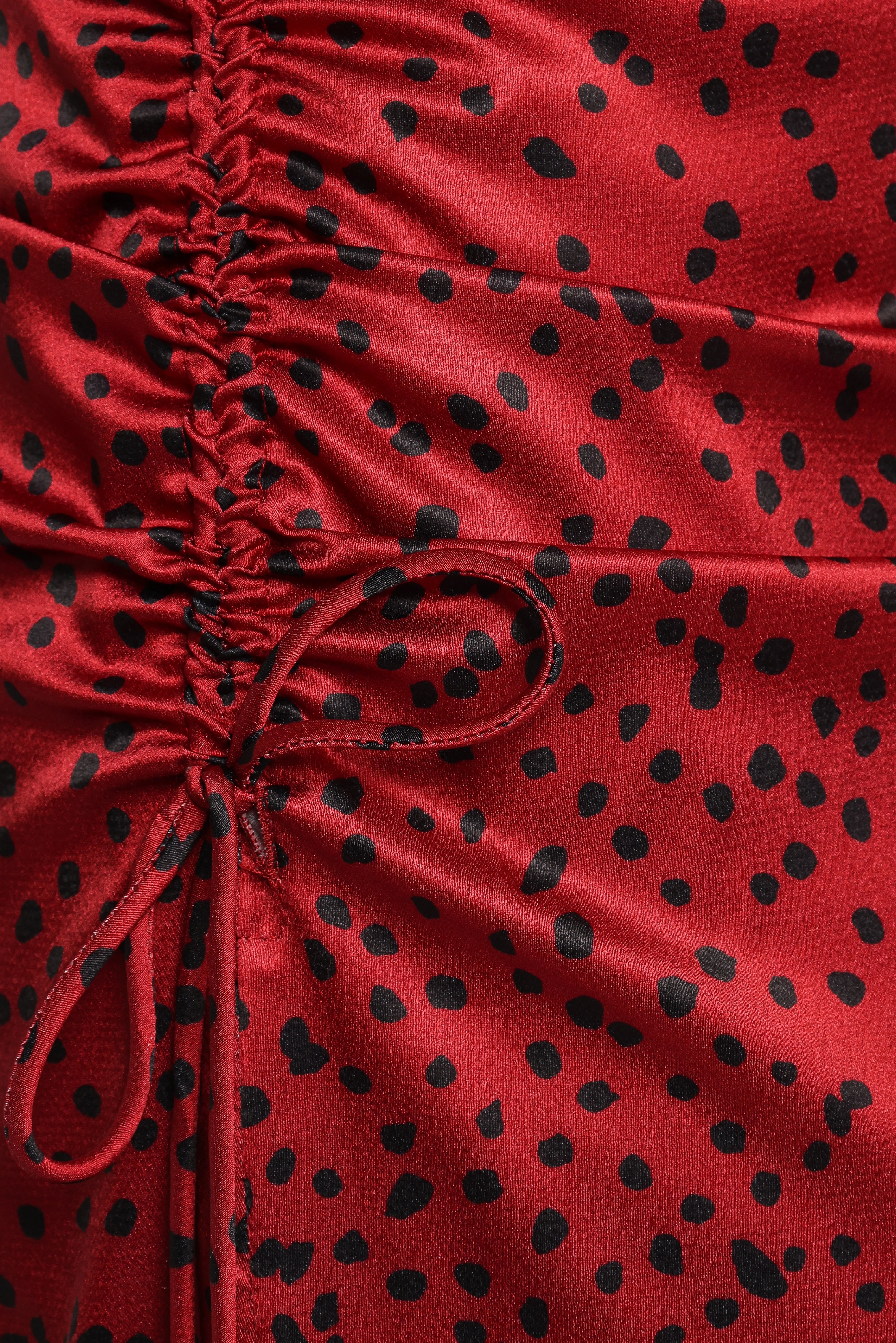 Enid Midi Dress Red