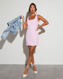 Pierre Back Bow Mini Dress