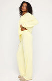 Airplane Mode Modal Wide Leg Pyjama Pants Lemon
