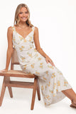 Zinnia Midi Dress Yellow Floral
