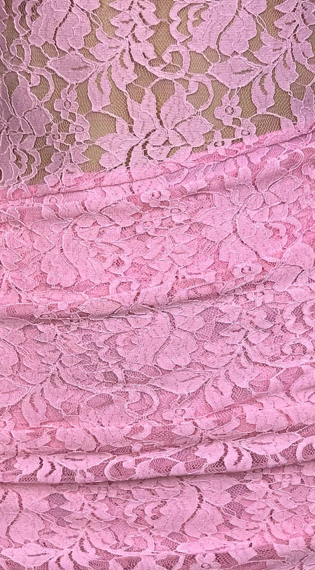 Roselune Lace Off Shoulder Dress Pink