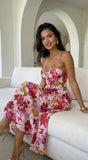 Floréa Bodice Floral Maxi Dress Pink